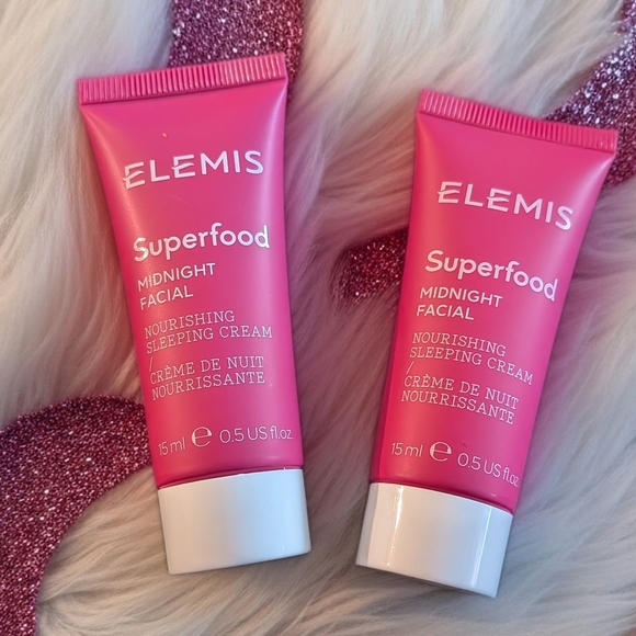 ELEMIS Superfood Midnight Facial Cream - Pink and White